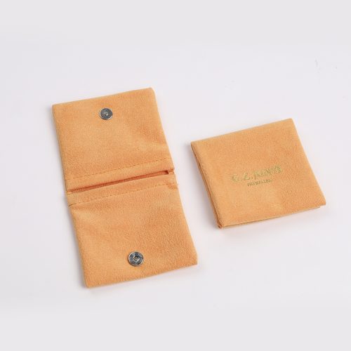 orange jewelry pouch