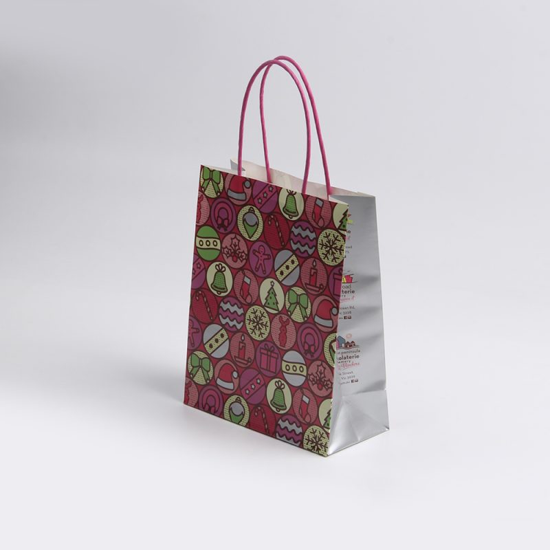 Custom color shopping paper bag