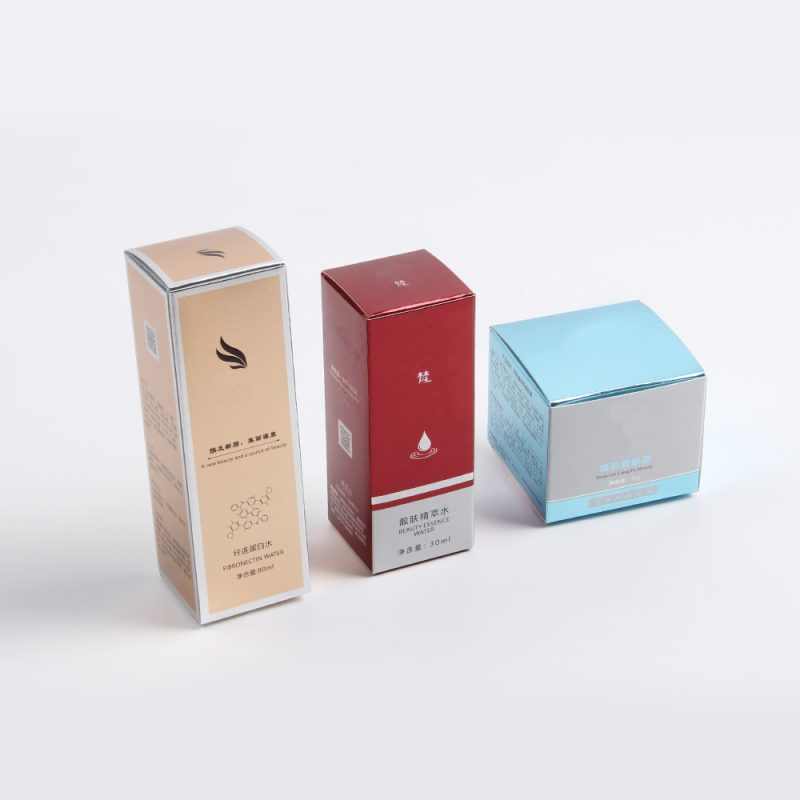 Tuck paper box more suitable for cosmetics than hardcover boxes.