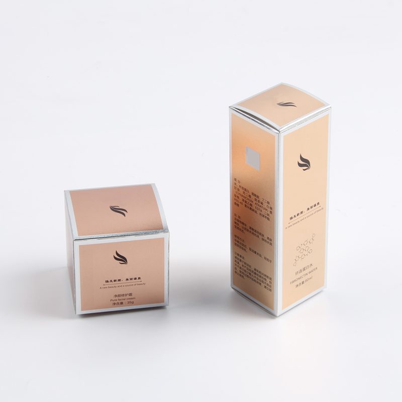 Tuck paper box more suitable for cosmetics than hardcover boxes.